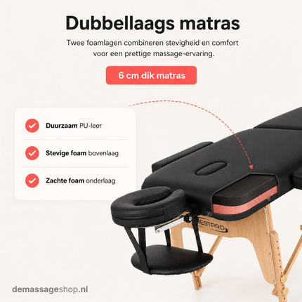 Table de massage pliable RESTPRO VIP 2 Noir