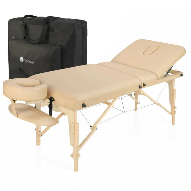ZenGrowth Inklapbare Massagetafel Nimman Beige