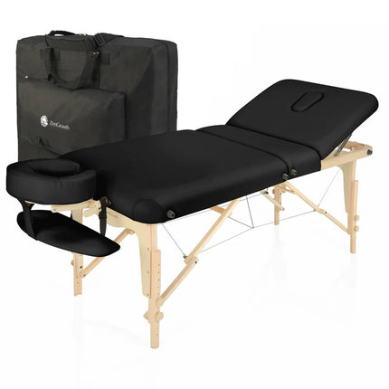 ZenGrowth Inklapbare Massagetafel Nimman Zwart