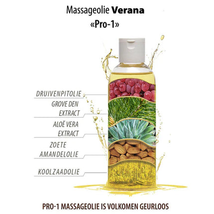 Huile de massage visage Verana PRO-1 - 100% Naturelle - 250ml