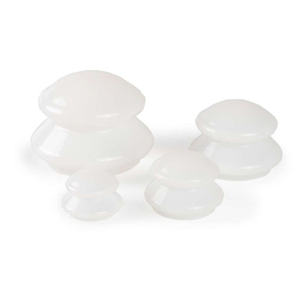 Siliconen Cuppingset Wit – 4 Silicone Cups
