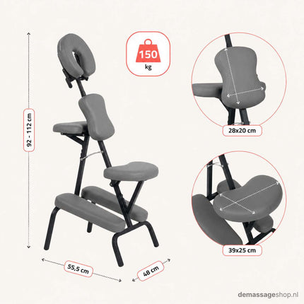 HABYS Fauteuil de massage pliable Flexo Gris