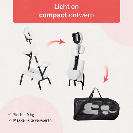 HABYS Chaise de massage pliable Flexo Blanche
