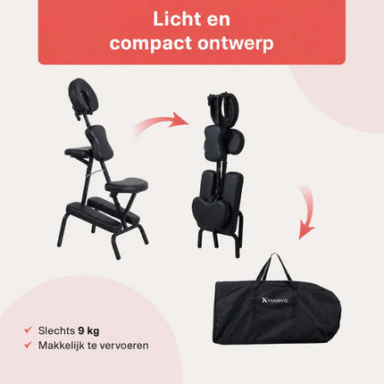 Fauteuil de massage pliable HABYS Flexo Noir