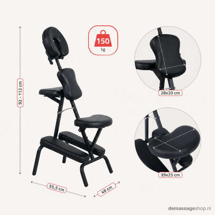 Fauteuil de massage pliable HABYS Flexo Noir