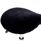 Fluwelen Zadelkruk/Tabouret  Hoes Zwart