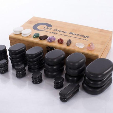 RESTPRO Hotstone Heater 6L + stenen set 60 stuks - demassageshop.nl