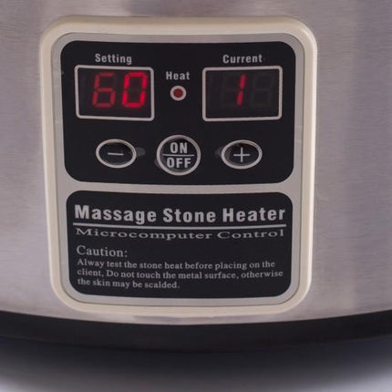 RESTPRO Hotstone Heater 6L + stenen set 60 stuks - demassageshop.nl