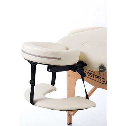 RESTPRO Inklap massagetafel Classic Oval 3 Créme - demassageshop.nl