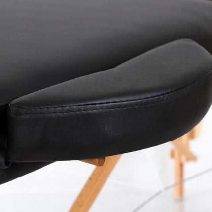 RESTPRO Inklapbare Massagetafel VIP Oval 3 Zwart - demassageshop.nl