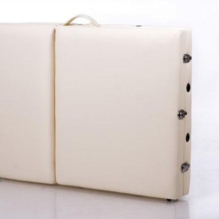 RESTPRO Inklapbare Massagetafel Aluminium 3 Créme - demassageshop.nl