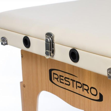 RESTPRO Inklapbare Massagetafel Classic 3 Créme - demassageshop.nl