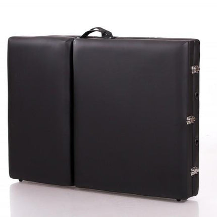 RESTPRO Inklapbare Massagetafel Aluminium 3 Zwart - demassageshop.nl