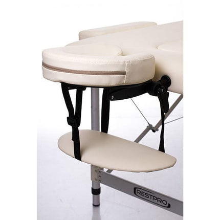 RESTPRO Inklapbare Massagetafel Aluminium 2 Créme - demassageshop.nl