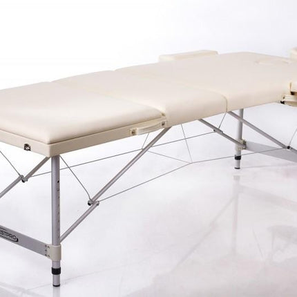 RESTPRO Inklapbare Massagetafel Aluminium 3 Créme - demassageshop.nl
