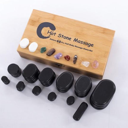 RESTPRO Hotstone Heater 6L + stenen set 60 stuks - demassageshop.nl