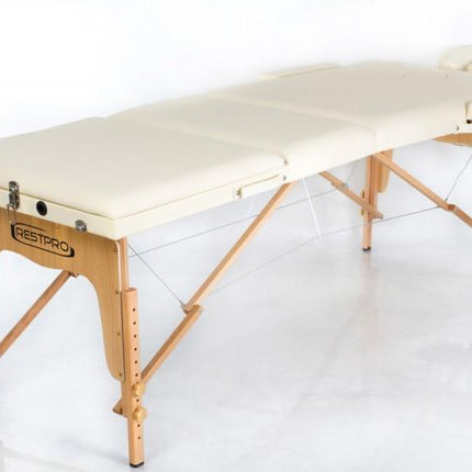 RESTPRO Inklapbare Massagetafel Classic 3 Créme - demassageshop.nl