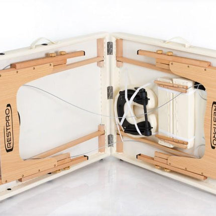 RESTPRO Inklapbare Massagetafel Classic 2 Créme - demassageshop.nl