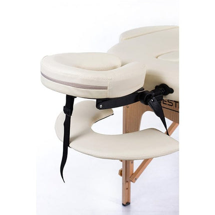 RESTPRO Inklapbare massagetafel Classic Oval 2 Créme - demassageshop.nl