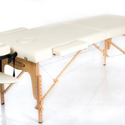RESTPRO Inklapbare Massagetafel Classic 2 Créme - demassageshop.nl
