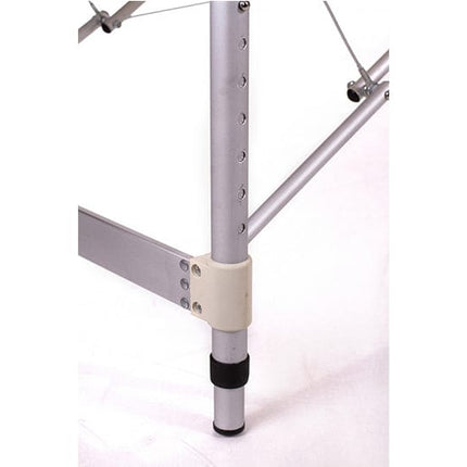 RESTPRO Inklapbare Massagetafel Aluminium 2 Zwart - demassageshop.nl