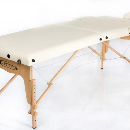 RESTPRO Inklapbare Massagetafel Classic 2 Créme - demassageshop.nl