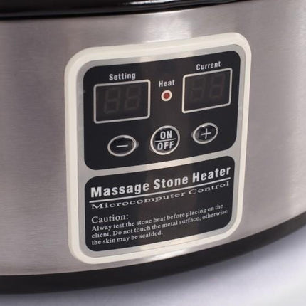 RESTPRO Hotstone Heater 6L + stenen set 60 stuks - demassageshop.nl