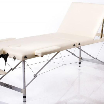 RESTPRO Inklapbare Massagetafel Aluminium 3 Créme - demassageshop.nl